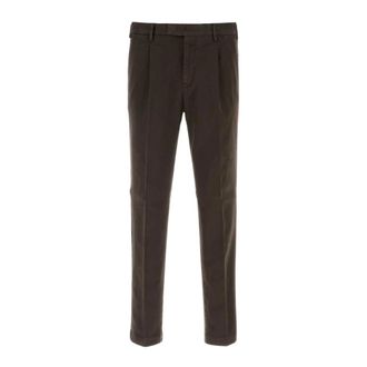 Pantaloni Torino Heren, Broeken, Bruin, Maat: M Katoen