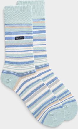 Calvin Klein Mens Soothing striped dress socks