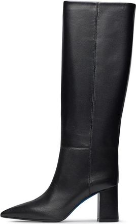 Loriblu Nappa leren laarzen - Dames - Laarzen met Hak - Zwart - 41 EU - Leer - Schoenen