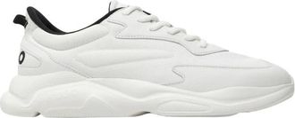 HUGO BOSS Schoenen, Heren, Wit, 42 EU, Leer, Leon Runner Sneakers