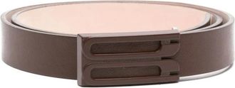Victoria Beckham Tonal Frame Belt - female - Victoria Beckham - Belts - Brown - 80 CM - Accessories