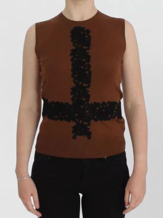 Dolce & Gabbana wool lace sleeveless top