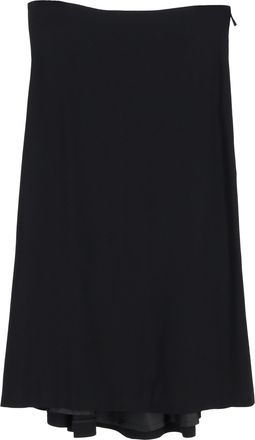 Alexander McQueen Alexander McQueen geplooide midi-rok in zwart polyester