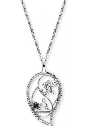 Engelsrufer Womens ERN-YIYADROP-ZI Ladies Yin Yang Necklace Silver Sterling - One Size