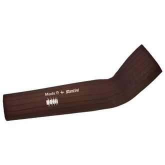 Santini Mads Pedersen Momentum Series Aero Arm Warmers Armlinge - Unisex | braun