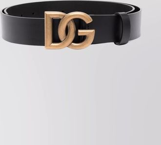 Dolce & Gabbana leather logo belt