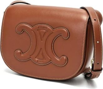 Celine Pre-owned Cross Body Bags, female, Brown, Size: ONE SIZE Pre-owned Fabric celine-bags