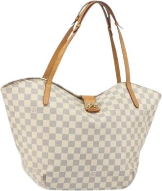 Louis Vuitton Pre-owned Tote Bags, female, White, Size: ONE SIZE Pre-owned Canvas Tote Bag