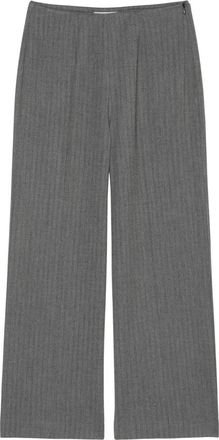 Marc O'Polo Regelmatig patroon culottes - Dames - Wijde Broeken - Grijs - M - Polyester - Broeken
