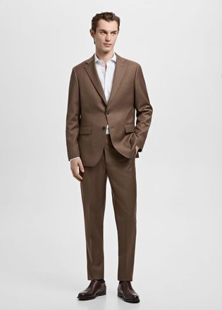 Mango Camicia completo slim fit cotone righe celeste - Uomo - XXL - MANGO MAN