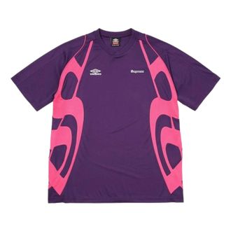 SUPREME x Umbro SS26 Old English Soccer Jersey Purple SUP-SS26-211-PUR