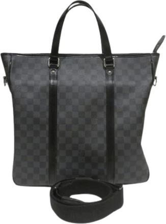 Louis Vuitton Pre-owned Damier Graphite Tote Bag - Heren - Vintage Shopper - Zwart - ONE Size - Vintage