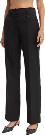 Jacquemus Ficelle Pants - Dames - Straight fit broeken - Zwart - XS - Katoen - Broeken
