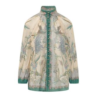 Zimmermann Blouses, female, Multicolor, Size: XS Indra Billow Blouse