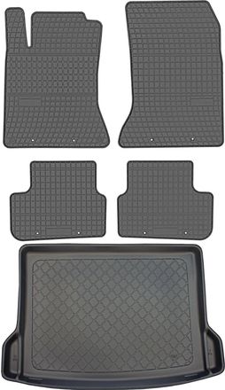 OEM Juego De Alfombrillas De Goma Para Coche Y Alfombrilla Para Maletero Para Mercedes Gla X 156 Crossover (03.2014-11.2019)
