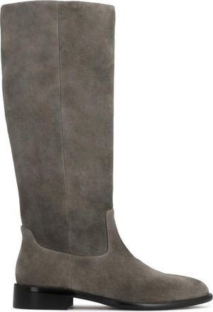Kazar Hoge Laarzen - Dames - Hoge Laarzen - Grijs - 35 EU - Leer - Schoenen