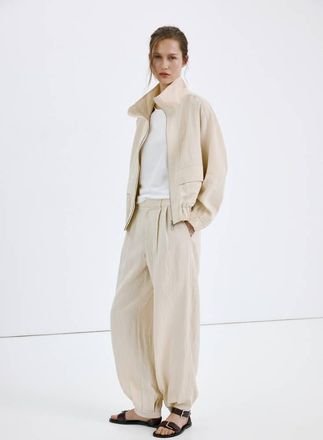 Mango Bomber lyocell grigio chiaro/pastello - Donna - XS - MANGO