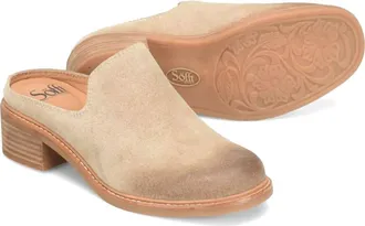 S&ouml;fft Womens Trinity Suede Mule In Barley