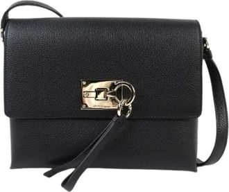 Ferragamo Pre-owned Studio Leren Schoudertas - Dames - Vintage Schoudertas - Zwart - ONE Size - Leer - Vintage