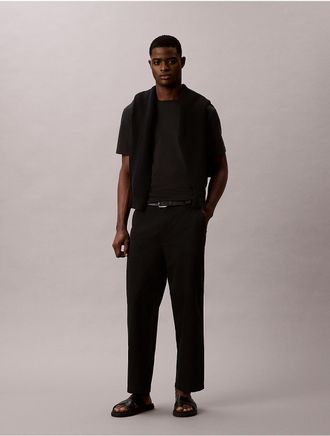 Calvin Klein Jeans Calvin Klein Mens 90s Relaxed Cropped Chinos - Black - 32W x 30L
