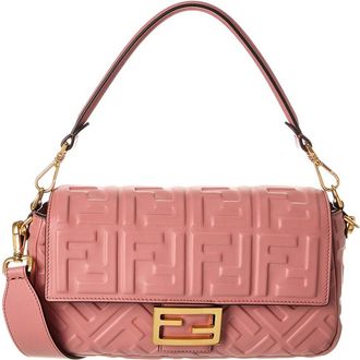 Fendi Baguette Leather Shoulder Bag