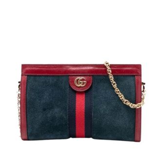Gucci Pre-owned Cross Body Bags, female, Blue, Size: ONE SIZE Pre-owned Ophidia Crossbody Bag