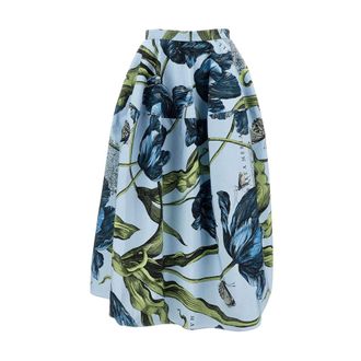 Erdem Midi Skirts, female, Multicolor, XS, Midi Circle Skirt