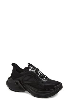 Fendi F-Light Mixed Media Sneaker in Black at Nordstrom, Size 10.5Us