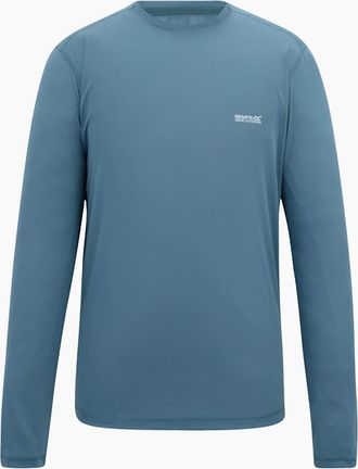 Regatta Mens Regatta Mens Mindo Logo Long-Sleeved T-Shirt - Blue - Size: 38