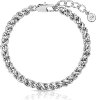 Ettika Spiral Chain Bracelet in Silver at Nordstrom