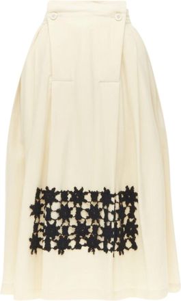 Comme Des Gar&ccedil;ons Comme des Garcons lattice lace flared skirt