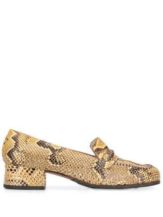 A.N.G.E.L.O. Vintage Cult Mocassini con tacco anni 70 - Toni neutri