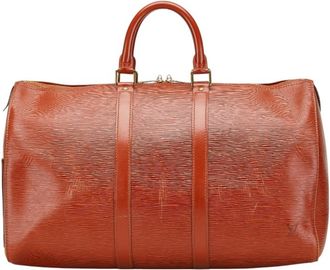 Louis Vuitton Brown Gold Cipango Leather Boston Bag (Pre-Owned)