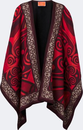 La DoubleJ Alchemy printed wool shawl