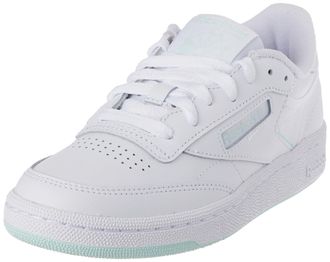 Reebok Women Club C 85 Sneaker, White/Mist/White, 4.5