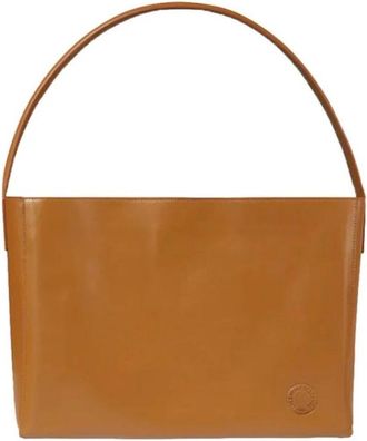Ines De La Fressange L&eacute;onore L Tas - Dames - Schoudertassen - Bruin - ONE Size - Leer - Tassen