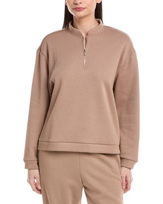 Natori Nova Cozy Brushed Knit Everywhere Zip-Up Top