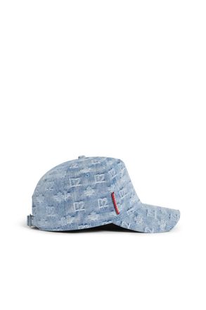 Dsquared2 D2 Monogram Baseball Cap Size: OS, colour: BLUE