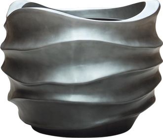 Baq Blumentopf Gradient Lee Couple Xl ø 61 / Höhe 49 cm - Grau Matt