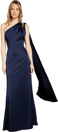 Coast One Shoulder Maxi Dress in Navy at Nordstrom, Size 8