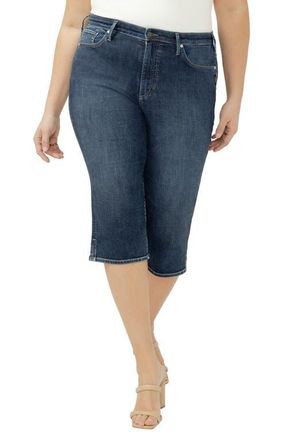 Silver Jeans Co Isbister Modern Capri Jeans in Maisie at Nordstrom, Size 14W