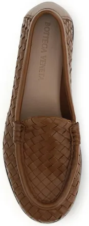 Bottega Veneta Womens Loafers Silenzio Tannin Lambskin