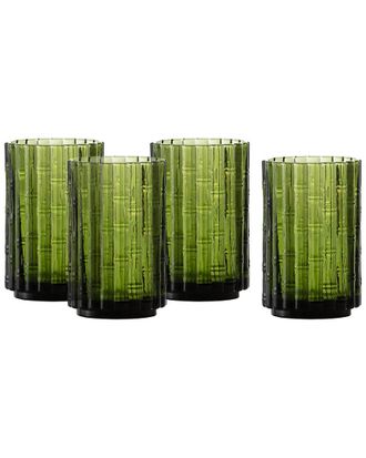 Fortessa Set of 4 Mahalo Stackable Glasses, 13.5oz Iced Beverage