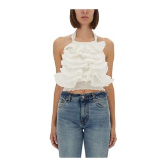 The Garment Dames, Tops, Wit, Maat: 2XS Leer