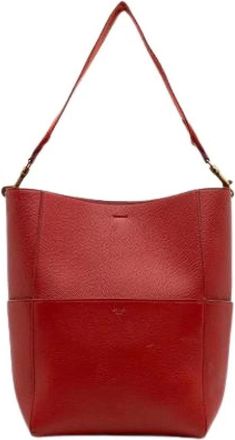 Celine Pre-owned Bucket Bags, female, Red, Size: ONE SIZE Pre-owned Canvas Bucket Bag