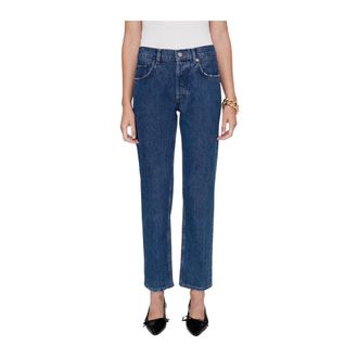 Anine Bing Kate Straight Jeans - female - Anine Bing - Straight Fit Jeans - Blue - W31 - Jeans