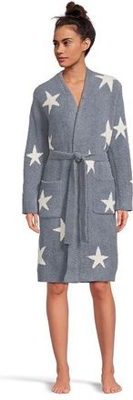 Barefoot Dreams Cozychic (r) Starry Night Robe Womens Clothing Blue Dusk-pearl : MD (US 10-12), Polyester