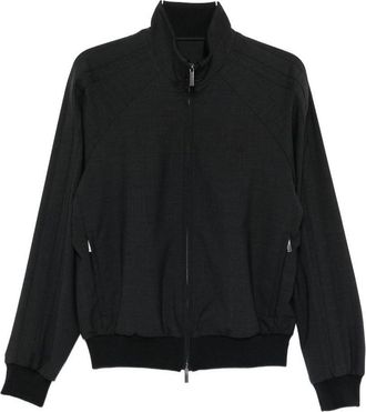Emporio Armani Wool Blend Bomber Jacket