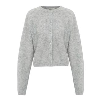 Gestuz Cardigans, female, Gray, Size: M Gzdebbie Cardigan