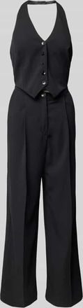 Swing Jumpsuit mit Neckholder in Black, Gr&ouml;&szlig;e 42